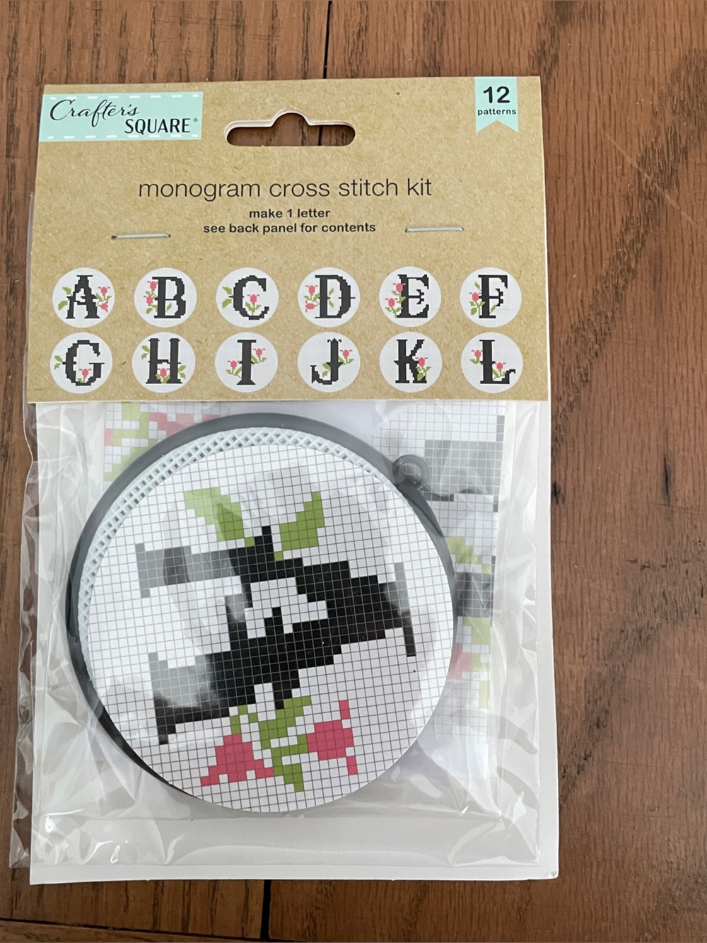 Crafter's Square Monogram Cross Stitch Kit